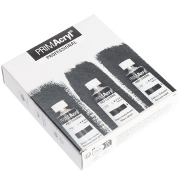 PRIMAcryl Peinture acrylique 35 ml Noir ensemble de 3 dans le groupe Matériels d'artistes / Couleurs de l'artiste / Peinture acrylique chez Pen Store (136016)