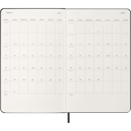 Calendrier 12M Daily 2026 Hardcover Large Black dans le groupe Papiers & Blocs / Calendriers et agendas / Calendriers 12 mois chez Pen Store (136081)
