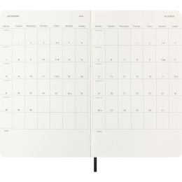 Calendrier 12M Daily 2026 Softcover Large Black dans le groupe Papiers & Blocs / Calendriers et agendas / Calendriers 12 mois chez Pen Store (136082)