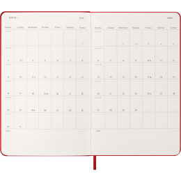 Calendrier 12M Daily 2026 Hardcover Large Red dans le groupe Papiers & Blocs / Calendriers et agendas / Calendriers 12 mois chez Pen Store (136084)