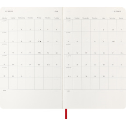 Calendrier 12M Daily 2026 Softcover Large Red dans le groupe Papiers & Blocs / Calendriers et agendas / Calendriers 12 mois chez Pen Store (136085)