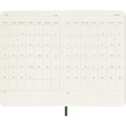 Calendrier 12M Daily 2026 Softcover Pocket Myrtle Green dans le groupe Papiers & Blocs / Calendriers et agendas / Calendriers 12 mois chez Pen Store (136089)