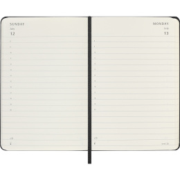 Calendrier 12M Daily 2026 Hardcover Pocket Black dans le groupe Papiers & Blocs / Calendriers et agendas / Calendriers 12 mois chez Pen Store (136090)
