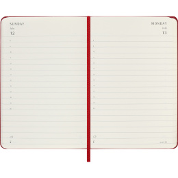 Calendrier 12M Daily 2026 Hardcover Pocket Red dans le groupe Papiers & Blocs / Calendriers et agendas / Calendriers 12 mois chez Pen Store (136093)