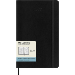 Calendrier 12M Monthly 2026 Softcover Large Black dans le groupe Papiers & Blocs / Calendriers et agendas / Calendriers 12 mois chez Pen Store (136097)