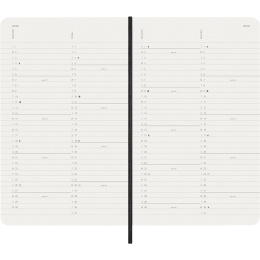 Calendrier 12M Monthly 2026 Softcover Large Black dans le groupe Papiers & Blocs / Calendriers et agendas / Calendriers 12 mois chez Pen Store (136097)