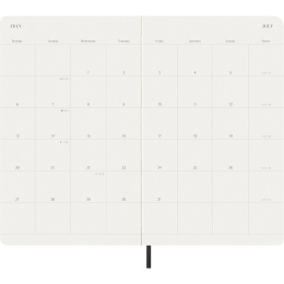 Calendrier 12M Monthly 2026 Softcover Large Black dans le groupe Papiers & Blocs / Calendriers et agendas / Calendriers 12 mois chez Pen Store (136097)