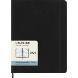 Calendrier 12M Monthly 2026 Softcover XL Black dans le groupe Papiers & Blocs / Calendriers et agendas / Calendriers 12 mois chez Pen Store (136099)