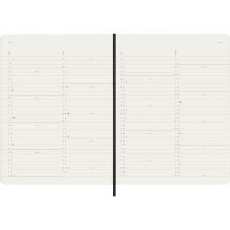 Calendrier 12M Monthly 2026 Softcover XL Black dans le groupe Papiers & Blocs / Calendriers et agendas / Calendriers 12 mois chez Pen Store (136099)