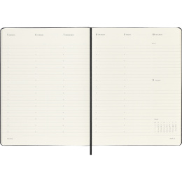 Calendrier 12M Weekly Vertical PRO 2026 Hardcover XL Black dans le groupe Papiers & Blocs / Calendriers et agendas / Calendriers 12 mois chez Pen Store (136101)
