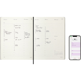 Calendrier 12M M+ Digital Planner Weekly Vertical 2026 XL Black dans le groupe Papiers & Blocs / Calendriers et agendas / Calendriers 12 mois chez Pen Store (136102)