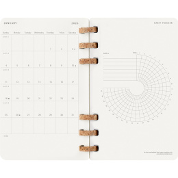 Calendrier 12M Spiral Planner 2026 Large Black dans le groupe Papiers & Blocs / Calendriers et agendas / Calendriers 12 mois chez Pen Store (136104)