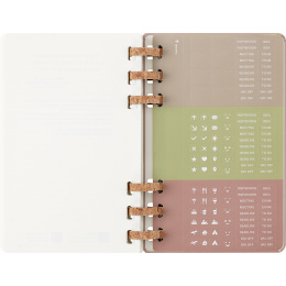 Calendrier 12M Spiral Planner 2026 Large Almond dans le groupe Papiers & Blocs / Calendriers et agendas / Calendriers 12 mois chez Pen Store (136105)