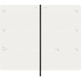 Calendrier 12M Weekly Horizontal 2026 Softcover Large Black dans le groupe Papiers & Blocs / Calendriers et agendas / Calendriers 12 mois chez Pen Store (136107)