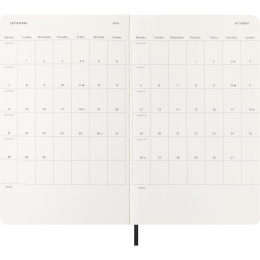 Calendrier 12M Weekly Horizontal 2026 Softcover Large Black dans le groupe Papiers & Blocs / Calendriers et agendas / Calendriers 12 mois chez Pen Store (136107)