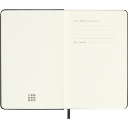 Calendrier 12M Weekly Horizontal 2026 Hardcover Pocket Black dans le groupe Papiers & Blocs / Calendriers et agendas / Calendriers 12 mois chez Pen Store (136108)