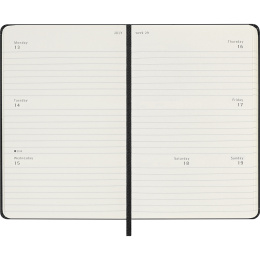 Calendrier 12M Weekly Horizontal 2026 Hardcover Pocket Black dans le groupe Papiers & Blocs / Calendriers et agendas / Calendriers 12 mois chez Pen Store (136108)