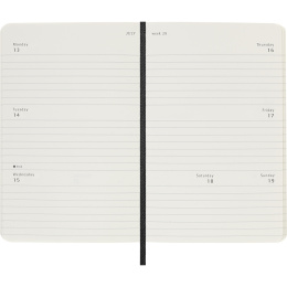 Calendrier 12M Weekly Horizontal 2026 Softcover Pocket Black dans le groupe Papiers & Blocs / Calendriers et agendas / Calendriers 12 mois chez Pen Store (136109)
