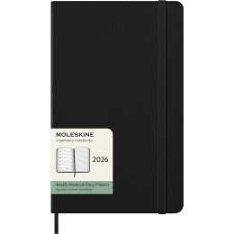 Calendrier 12M Weekly Notebook 2026 Hardcover Large Black dans le groupe Papiers & Blocs / Calendriers et agendas / Calendriers 12 mois chez Pen Store (136110)