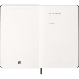 Calendrier 12M Weekly Notebook 2026 Hardcover Large Black dans le groupe Papiers & Blocs / Calendriers et agendas / Calendriers 12 mois chez Pen Store (136110)