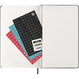 Calendrier 12M Weekly Notebook 2026 Hardcover Large Black dans le groupe Papiers & Blocs / Calendriers et agendas / Calendriers 12 mois chez Pen Store (136110)