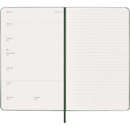 Calendrier 12M Weekly Notebook 2026 Hardcover Large Myrtle Green dans le groupe Papiers & Blocs / Calendriers et agendas / Calendriers 12 mois chez Pen Store (136112)