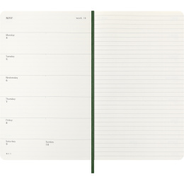 Calendrier 12M Weekly Notebook 2026 Softcover Large Myrtle Green dans le groupe Papiers & Blocs / Calendriers et agendas / Calendriers 12 mois chez Pen Store (136113)