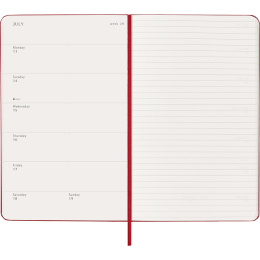 Calendrier 12M Weekly Notebook 2026 Hardcover Large Red dans le groupe Papiers & Blocs / Calendriers et agendas / Calendriers 12 mois chez Pen Store (136115)