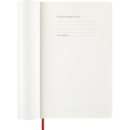 Calendrier 12M Weekly Notebook 2026 Softcover Large Red dans le groupe Papiers & Blocs / Calendriers et agendas / Calendriers 12 mois chez Pen Store (136116)