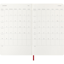 Calendrier 12M Weekly Notebook 2026 Softcover Large Red dans le groupe Papiers & Blocs / Calendriers et agendas / Calendriers 12 mois chez Pen Store (136116)
