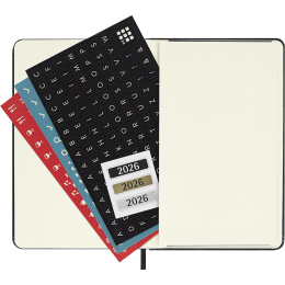 Calendrier 12M Weekly Notebook 2026 Hardcover Pocket Black dans le groupe Papiers & Blocs / Calendriers et agendas / Calendriers 12 mois chez Pen Store (136118)