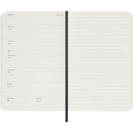 Calendrier 12M Weekly Notebook 2026 Softcover Pocket Black dans le groupe Papiers & Blocs / Calendriers et agendas / Calendriers 12 mois chez Pen Store (136119)