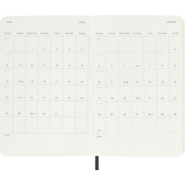 Calendrier 12M Weekly Notebook 2026 Softcover Pocket Black dans le groupe Papiers & Blocs / Calendriers et agendas / Calendriers 12 mois chez Pen Store (136119)