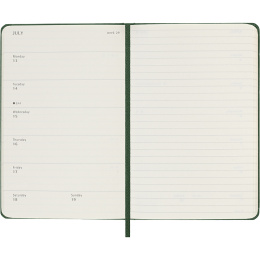 Calendrier 12M Weekly Notebook 2026 Hardcover Pocket Myrtle Green dans le groupe Papiers & Blocs / Calendriers et agendas / Calendriers 12 mois chez Pen Store (136120)