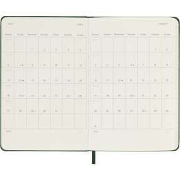Calendrier 12M Weekly Notebook 2026 Hardcover Pocket Myrtle Green dans le groupe Papiers & Blocs / Calendriers et agendas / Calendriers 12 mois chez Pen Store (136120)