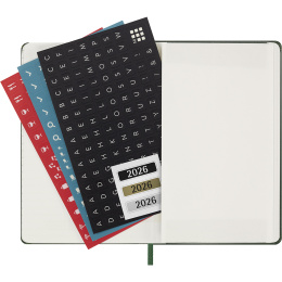 Calendrier 12M Weekly Notebook 2026 Hardcover Pocket Myrtle Green dans le groupe Papiers & Blocs / Calendriers et agendas / Calendriers 12 mois chez Pen Store (136120)