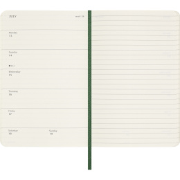 Calendrier 12M Weekly Notebook 2026 Softcover Pocket Myrtle Green dans le groupe Papiers & Blocs / Calendriers et agendas / Calendriers 12 mois chez Pen Store (136121)