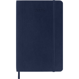 Calendrier 12M Weekly Notebook 2026 Softcover Pocket Sapphire Blue dans le groupe Papiers & Blocs / Calendriers et agendas / Calendriers 12 mois chez Pen Store (136122)