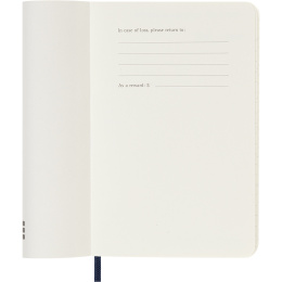 Calendrier 12M Weekly Notebook 2026 Softcover Pocket Sapphire Blue dans le groupe Papiers & Blocs / Calendriers et agendas / Calendriers 12 mois chez Pen Store (136122)