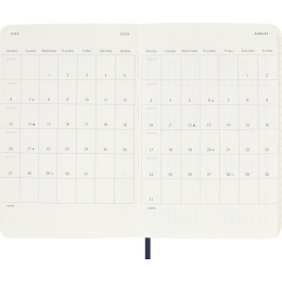Calendrier 12M Weekly Notebook 2026 Softcover Pocket Sapphire Blue dans le groupe Papiers & Blocs / Calendriers et agendas / Calendriers 12 mois chez Pen Store (136122)