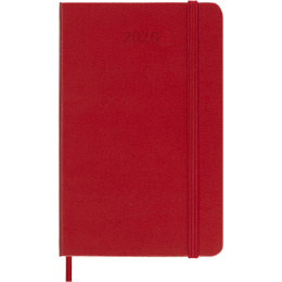 Calendrier 12M Weekly Notebook 2026 Hardcover Pocket Red dans le groupe Papiers & Blocs / Calendriers et agendas / Calendriers 12 mois chez Pen Store (136123)