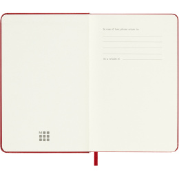 Calendrier 12M Weekly Notebook 2026 Hardcover Pocket Red dans le groupe Papiers & Blocs / Calendriers et agendas / Calendriers 12 mois chez Pen Store (136123)
