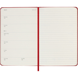 Calendrier 12M Weekly Notebook 2026 Hardcover Pocket Red dans le groupe Papiers & Blocs / Calendriers et agendas / Calendriers 12 mois chez Pen Store (136123)