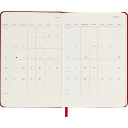 Calendrier 12M Weekly Notebook 2026 Hardcover Pocket Red dans le groupe Papiers & Blocs / Calendriers et agendas / Calendriers 12 mois chez Pen Store (136123)