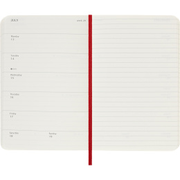 Calendrier 12M Weekly Notebook 2026 Softcover Pocket Red dans le groupe Papiers & Blocs / Calendriers et agendas / Calendriers 12 mois chez Pen Store (136124)