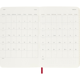 Calendrier 12M Weekly Notebook 2026 Softcover Pocket Red dans le groupe Papiers & Blocs / Calendriers et agendas / Calendriers 12 mois chez Pen Store (136124)