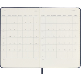 Calendrier 12M Weekly Notebook 2026 Hardcover Pocket Sapphire Blue dans le groupe Papiers & Blocs / Calendriers et agendas / Calendriers 12 mois chez Pen Store (136125)