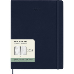 Calendrier 12M Weekly Notebook 2026 Hardcover XL Sapphire Blue dans le groupe Papiers & Blocs / Calendriers et agendas / Calendriers 12 mois chez Pen Store (136128)