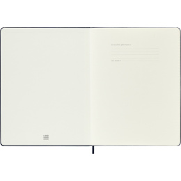 Calendrier 12M Weekly Notebook 2026 Hardcover XL Sapphire Blue dans le groupe Papiers & Blocs / Calendriers et agendas / Calendriers 12 mois chez Pen Store (136128)