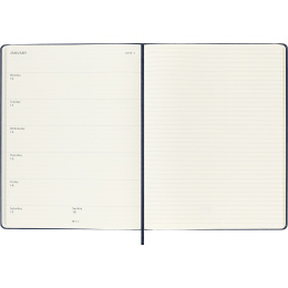 Calendrier 12M Weekly Notebook 2026 Hardcover XL Sapphire Blue dans le groupe Papiers & Blocs / Calendriers et agendas / Calendriers 12 mois chez Pen Store (136128)